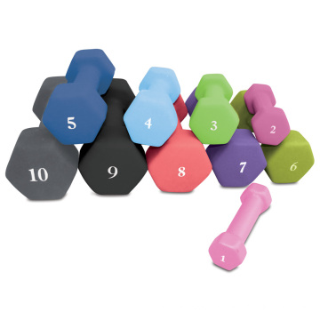 1lb à 15lb Weight Perder Gym Exercice Hexagon Neoprene Dumbbell